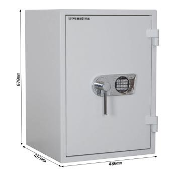 Preview: Rottner Papiersicherungsschrank EN2 Fire Master 65 Elektronikschloss lichtgrau T06432